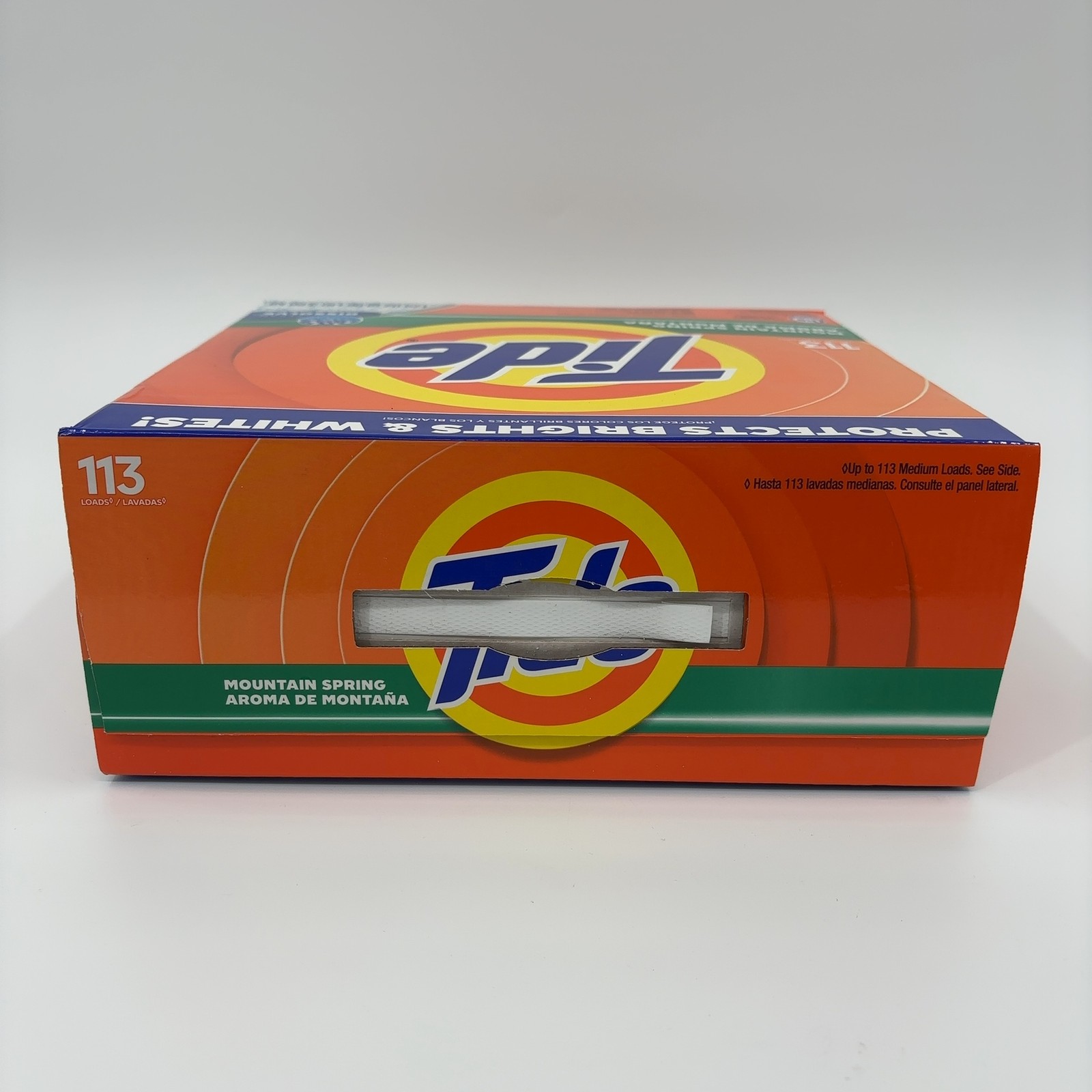 Tide Powder Laundry Detergent, Mountain Spring Scent, 129 oz, 113 Loads