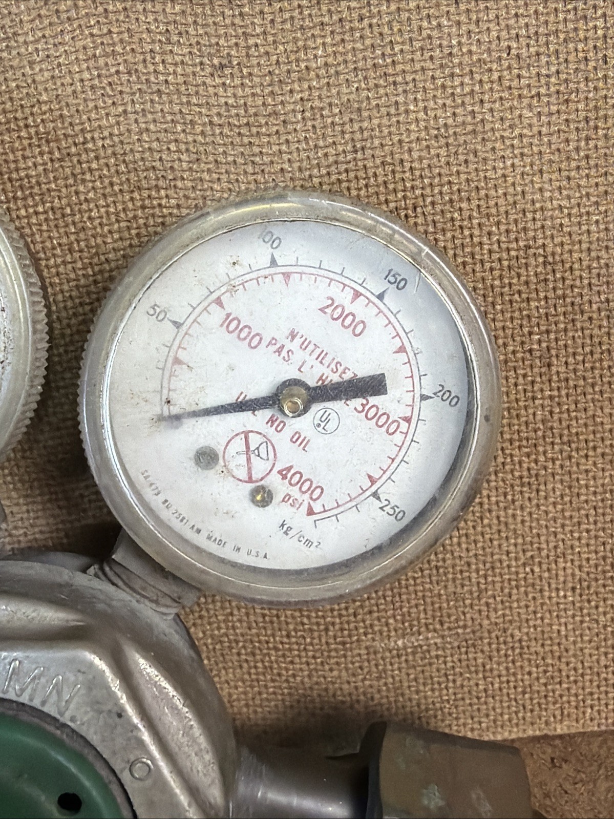 Smiths Oxygen & Acetylene Regulator H1710A-540 Used Welding Torch Gauge GUC!