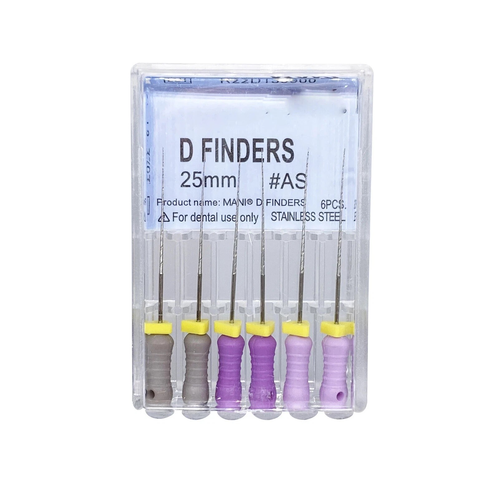 6pcs/pack Dental D Finders Endodontic Files for Calcified/Curved Canals