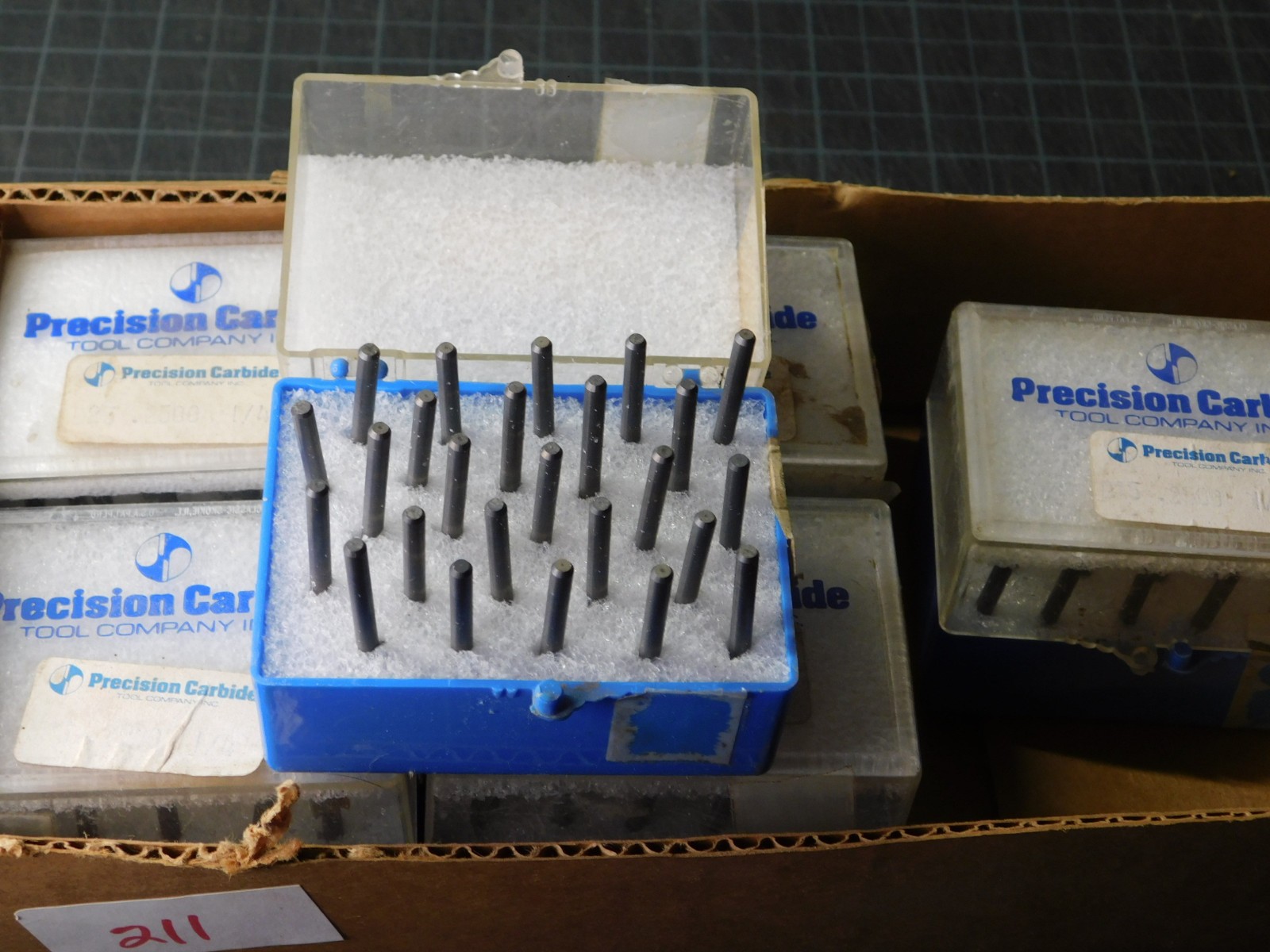 Precision Carbide Solid Carbide Drill Bits 1/4″ – Box of 25 – NOS – USA Made