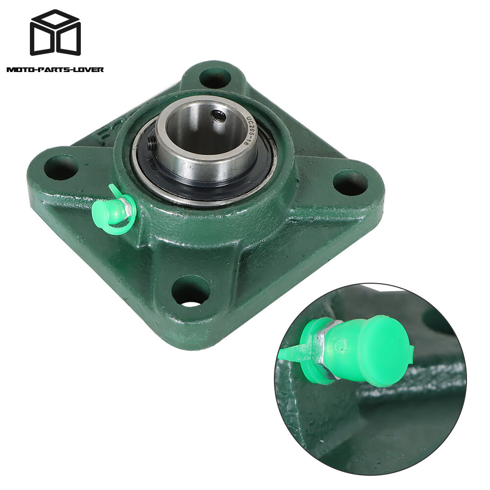 10 pcs UCF205-16 Pillow Block Flange Bearing 1″ Bore 4 Bolt Solid Base