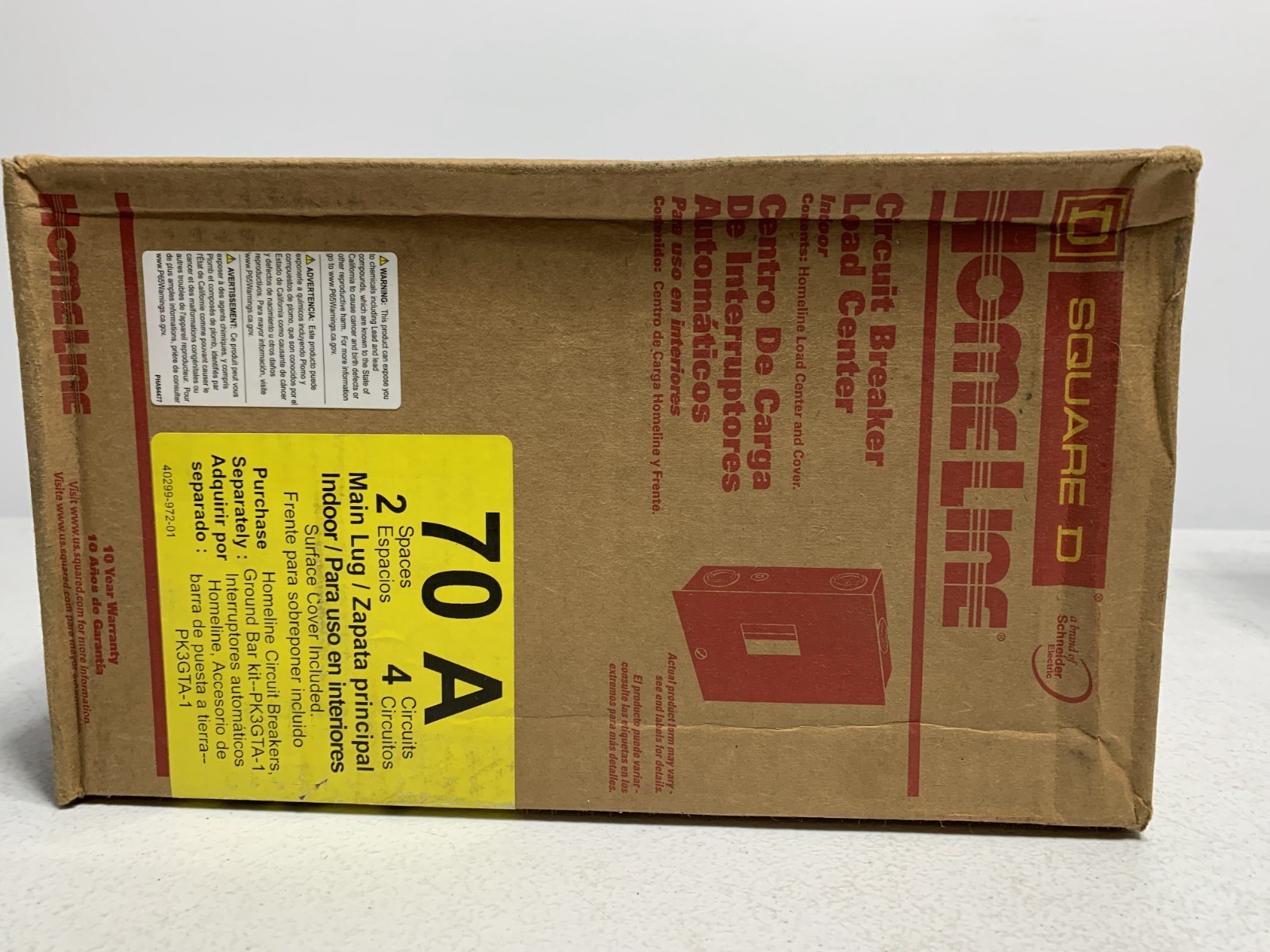 Square D HOM24L70S Circuit Breaker Load Center 240V 50/60 Hz 70 Amp