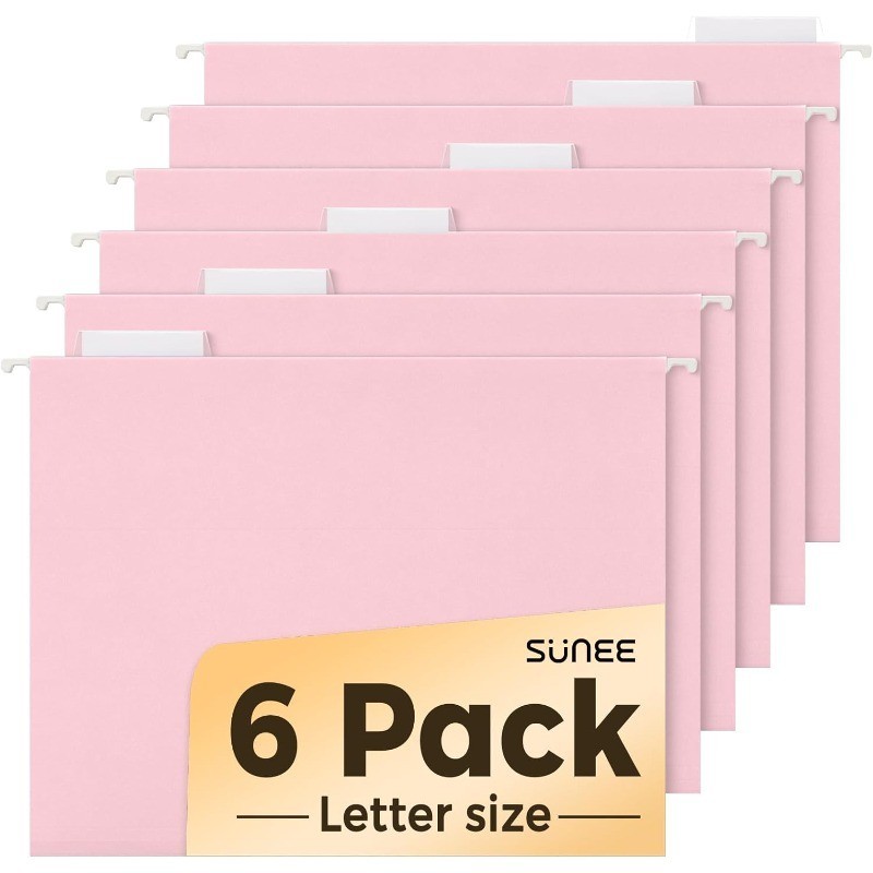 6 Pack Hanging File Folders Pink Folders Hanging File Folders Letter Size