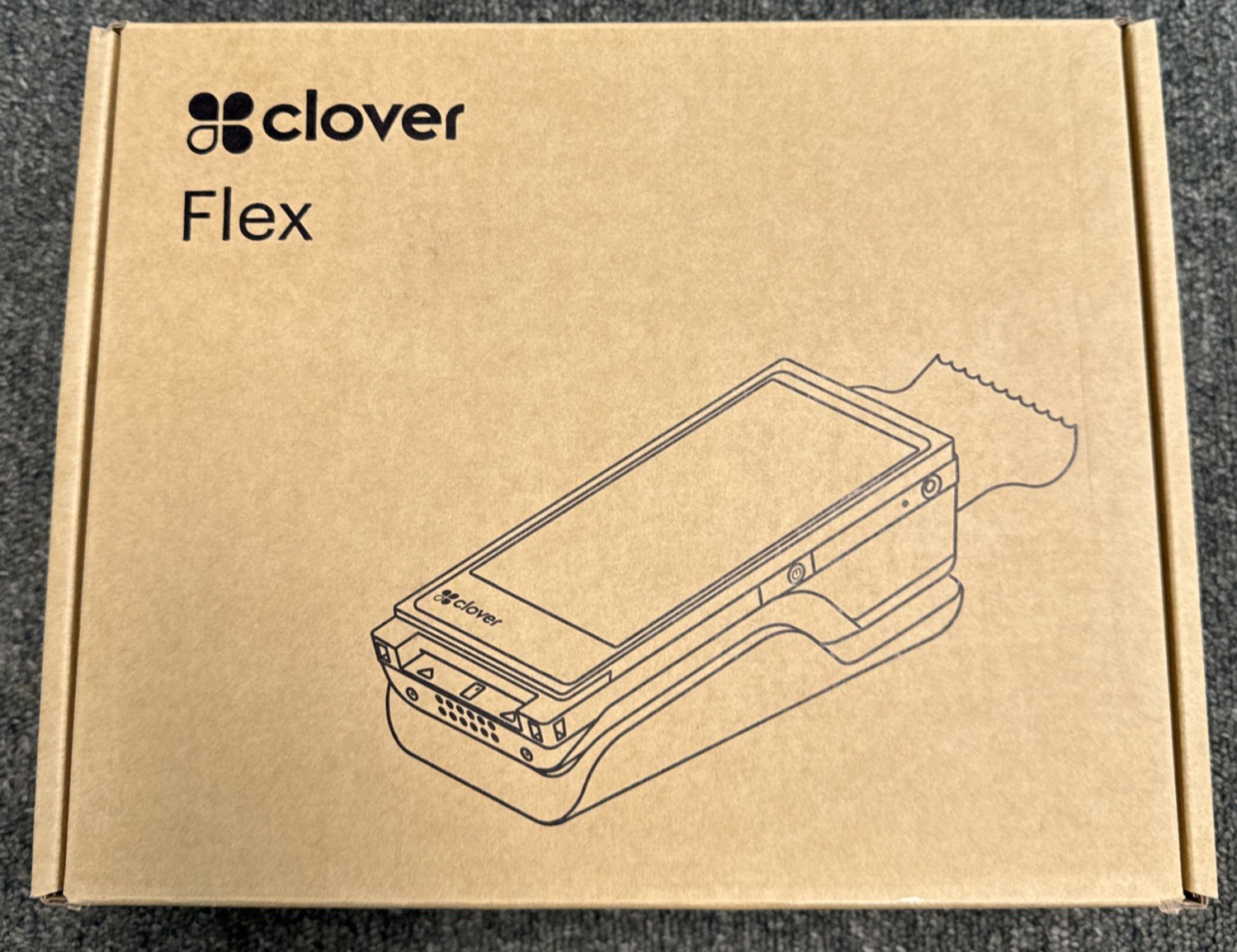 Clover Flex 4 C406 POS Terminal w Wireless Cradle 1YJ7ZZZ000P Locked New Sealed