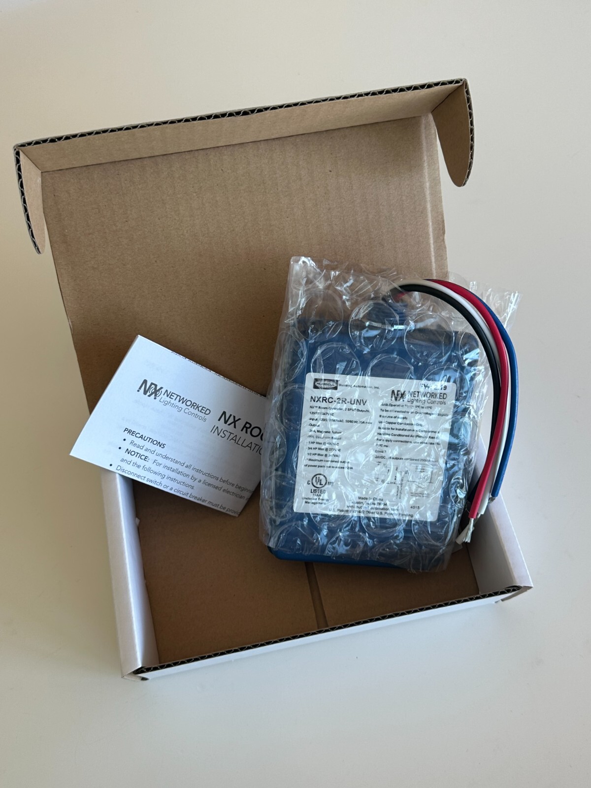 Hubbell Building Automations NXRC-2R-UNV NX Room Controller, 2 SPST Outputs