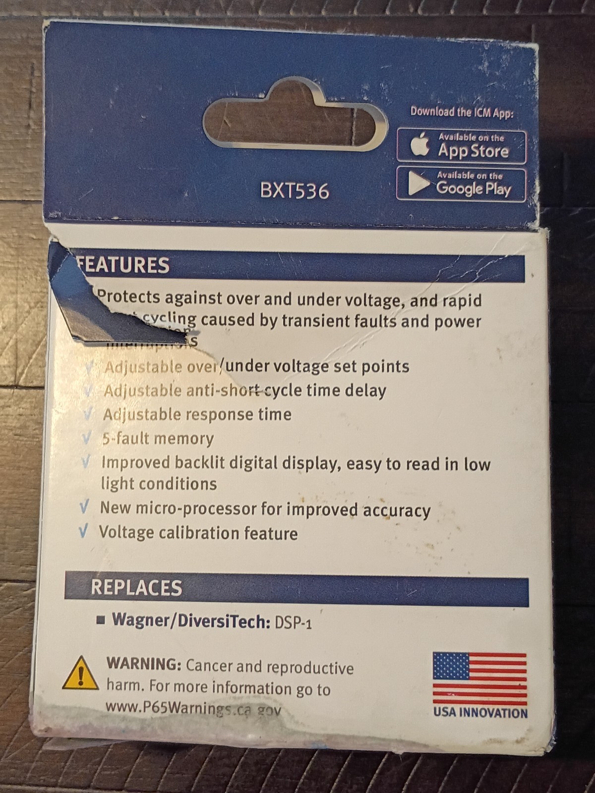 ICM 492D Single Phase Digital Line Voltage Motor Monitor 80-300 VAC-Made in USA