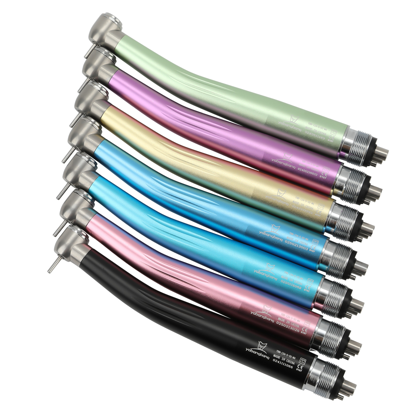 NSK Style Dental High Speed Handpiece Colorful Turbine 2/4 Holes 7 Colors Rotor