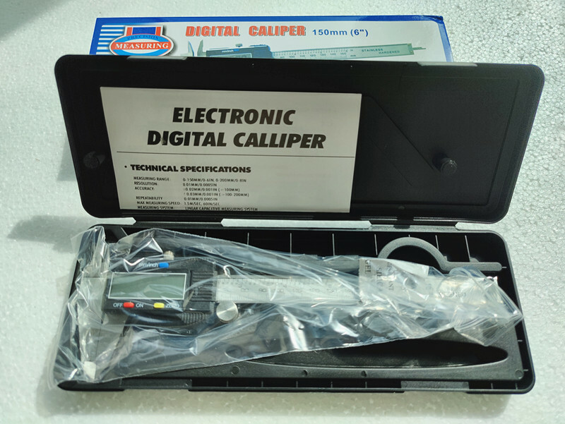 LED Digital Caliper Vernier 6″ 150mm CNC Electronic Micrometer Ruler Gauge Meter