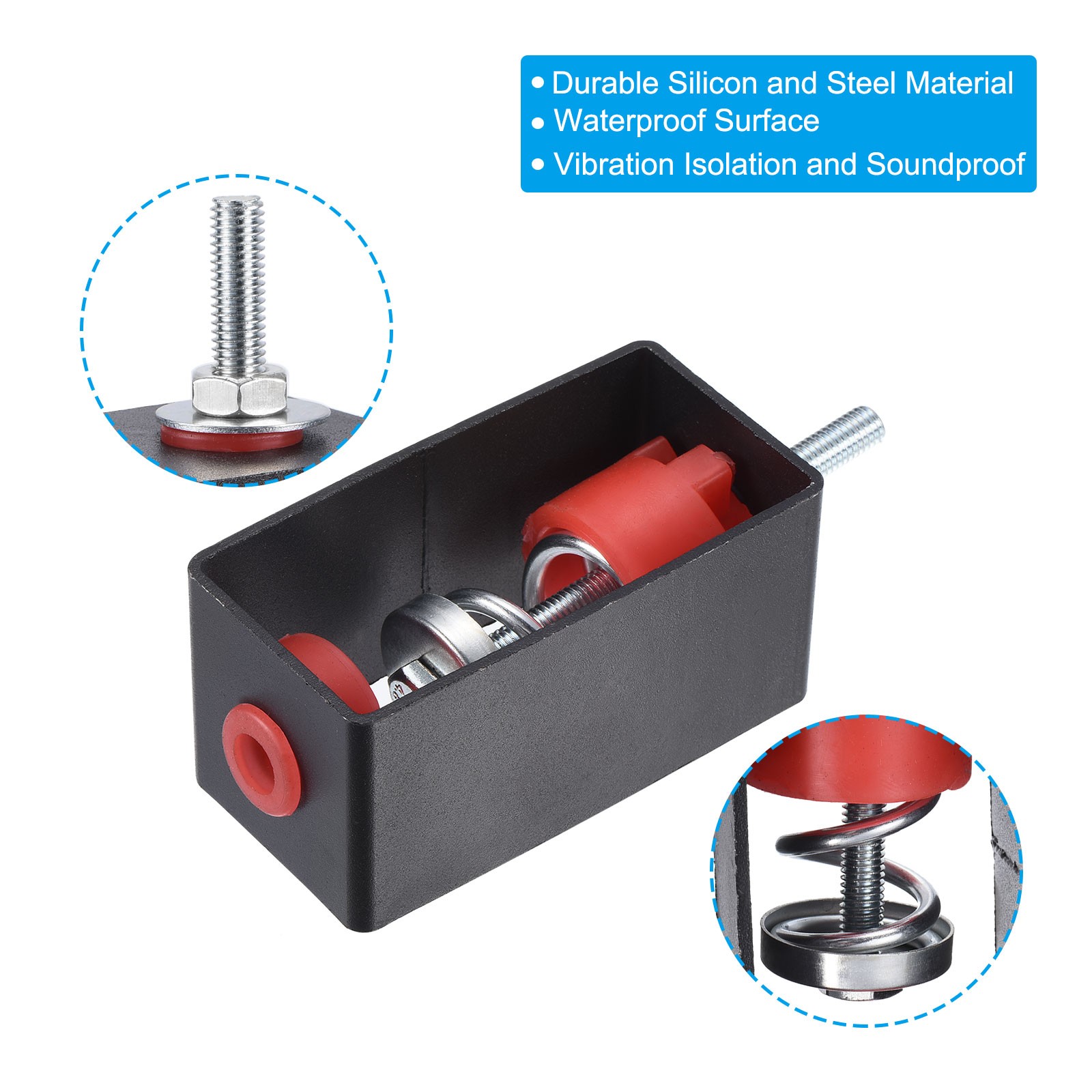 110lb Spring Vibration Isolator 2Pack Ceiling Shockproof Damping Mount Hanger