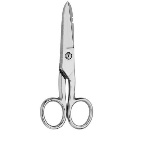 Electrician Scissors for Cutting & Stripping Wires Electrical Repair Tool 5.25″