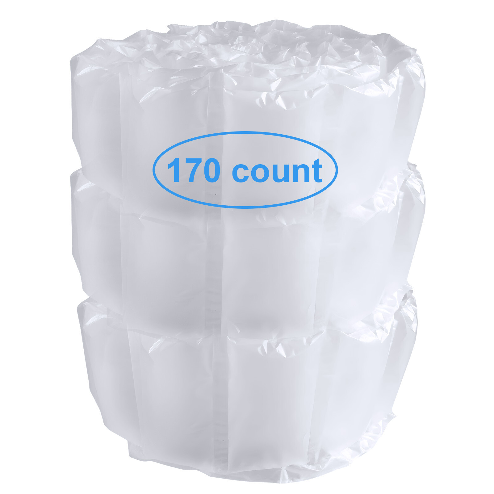 170 Count 4×8″ Prefilled Air Pillows 20 Gallon Void Fill Packing Bubble Cushion