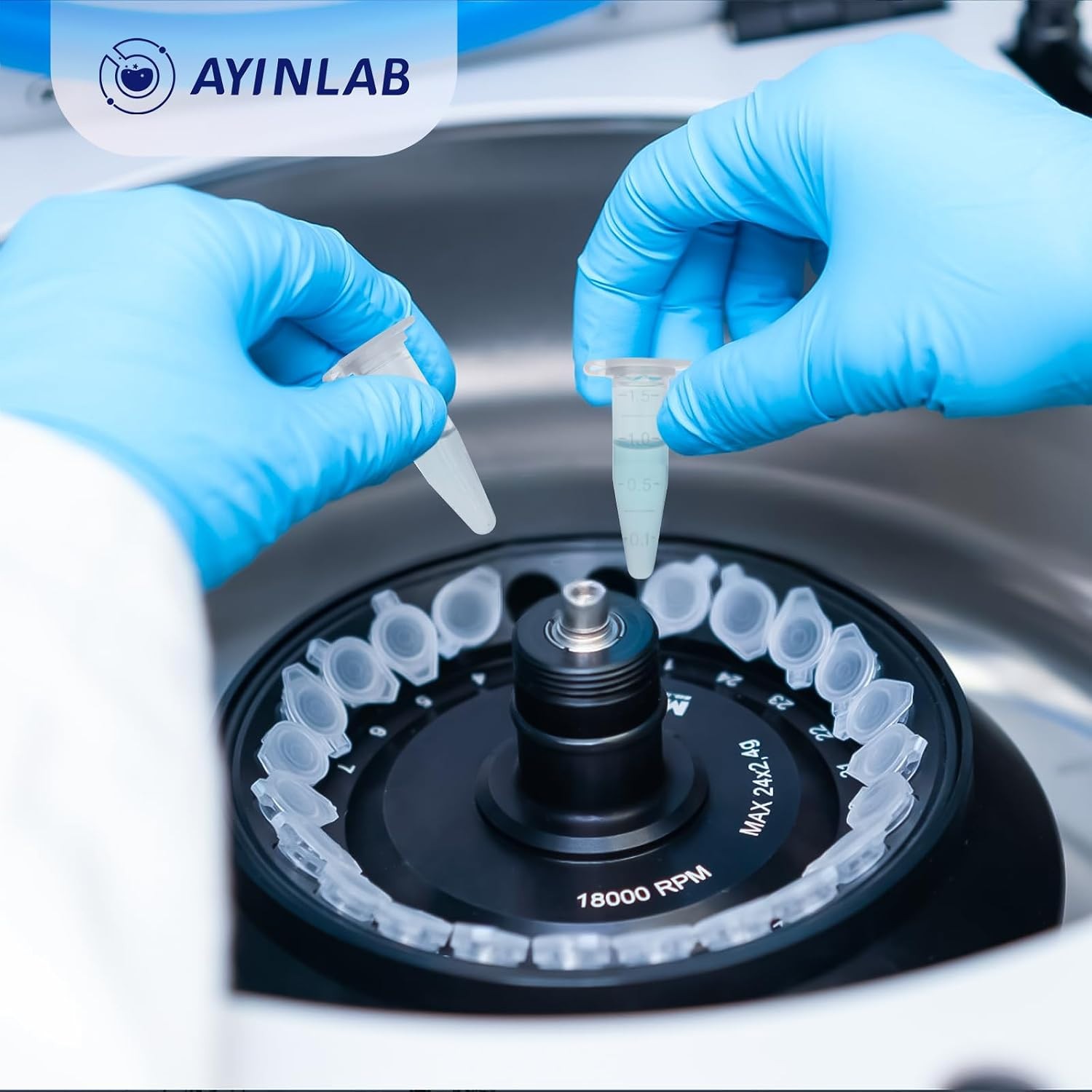 50 ct Centrifuge Tubes for Micro-Centrifuge, 1.5 mL Polypropylene, Ayinlab Brand