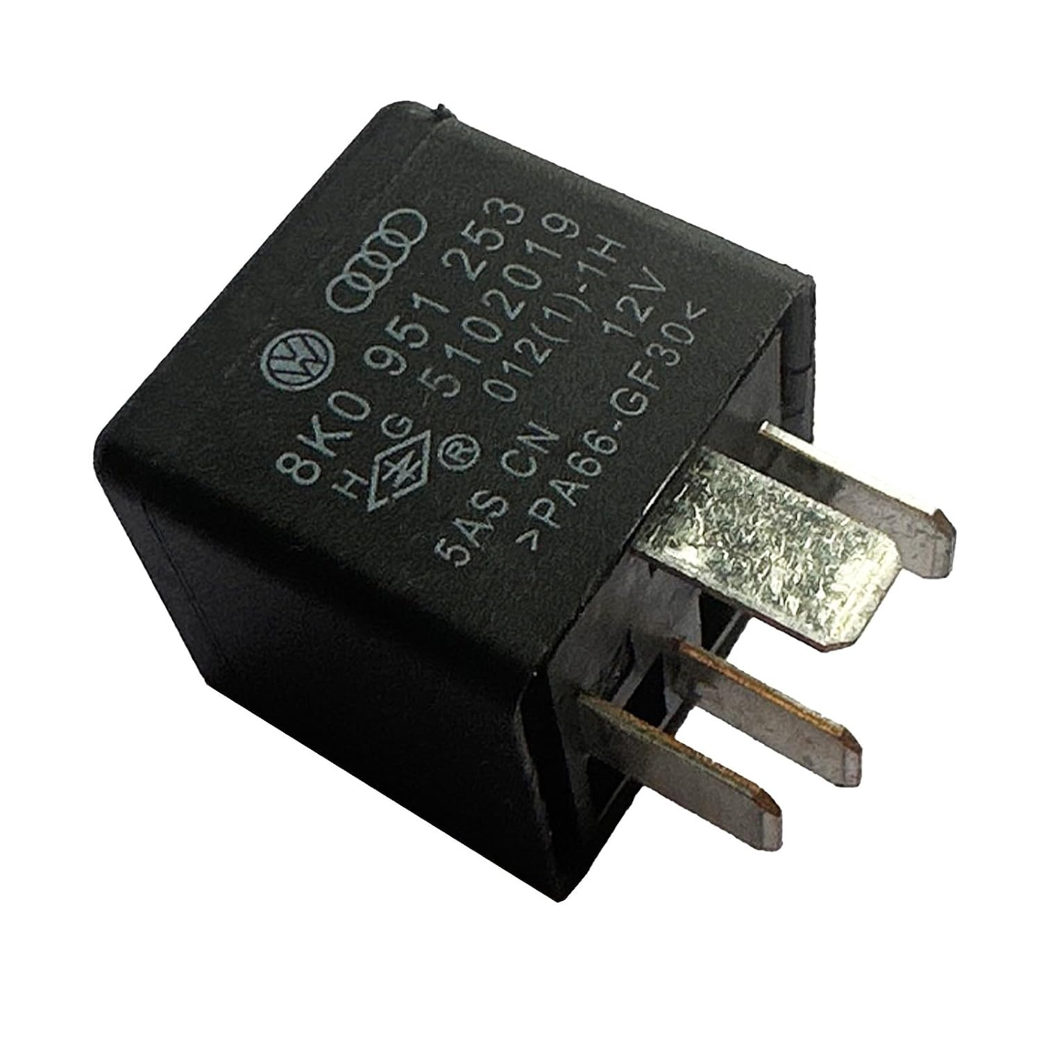 8K0 951 253#643 Automotive Power Relay 12VDC 50A 4-Pin Plug-In