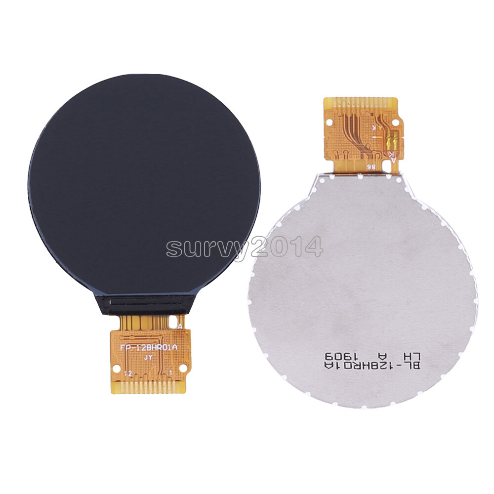 Round 1.28 inch TFT LCD Display Module RGB IPS HD 240×240 SPI GC9A01 Driver