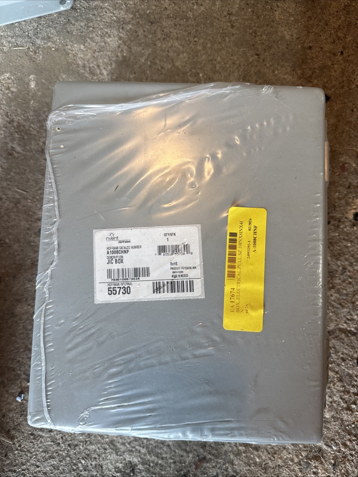 Hoffman Enclosure 55730 JIC Box 10”x8”x4” Metal