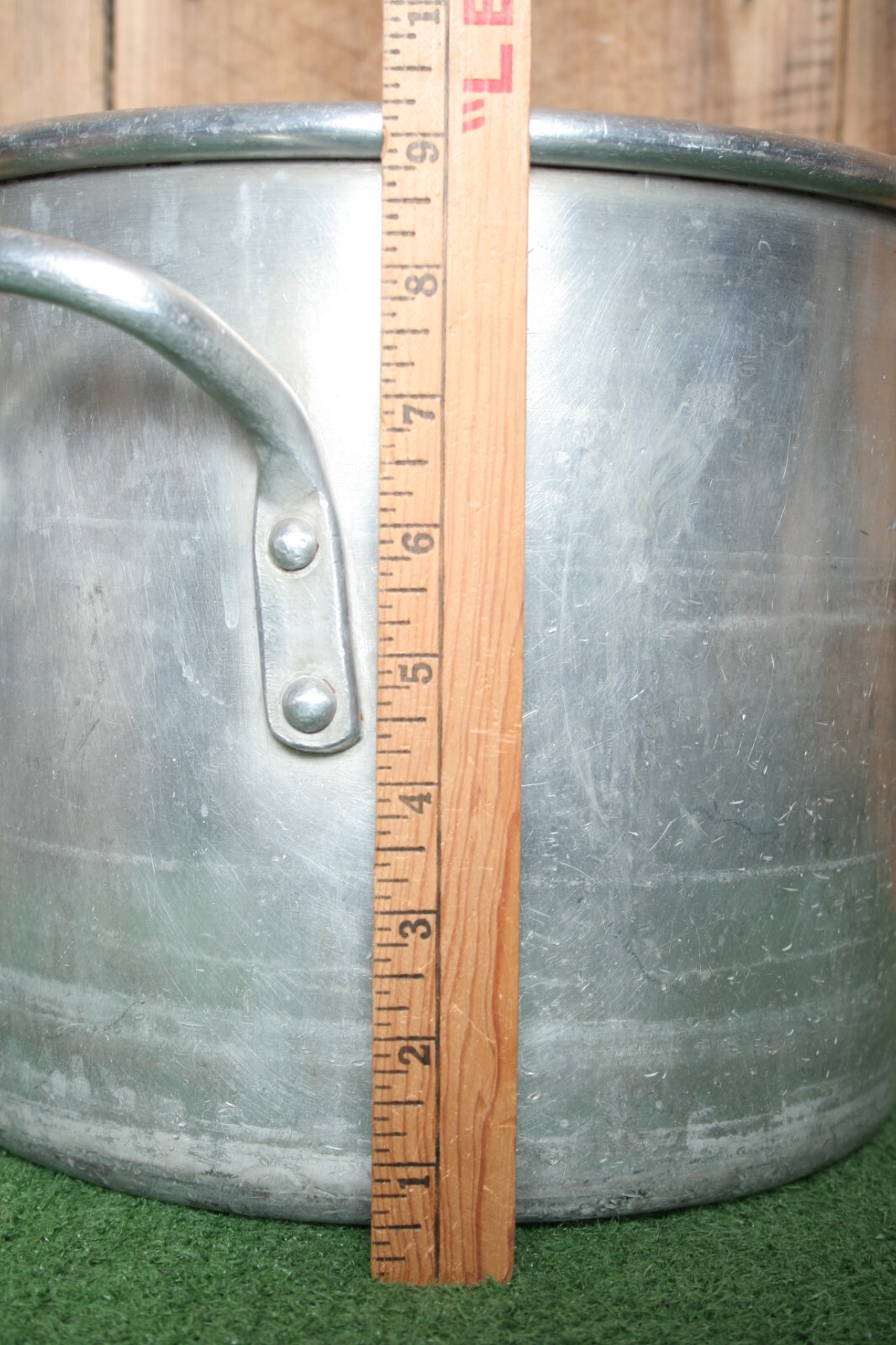 Vintage 12 qt. Aluminum Double Handled Commercial Stock Pot