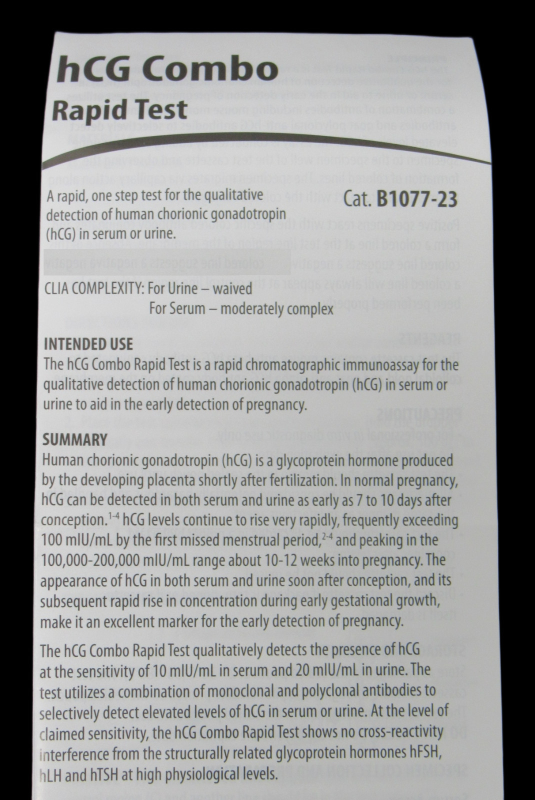 NEW 30-PACK Cardinal hCG Rapid Pregnancy Test Combo Urine Serum Cassette EXP ’26