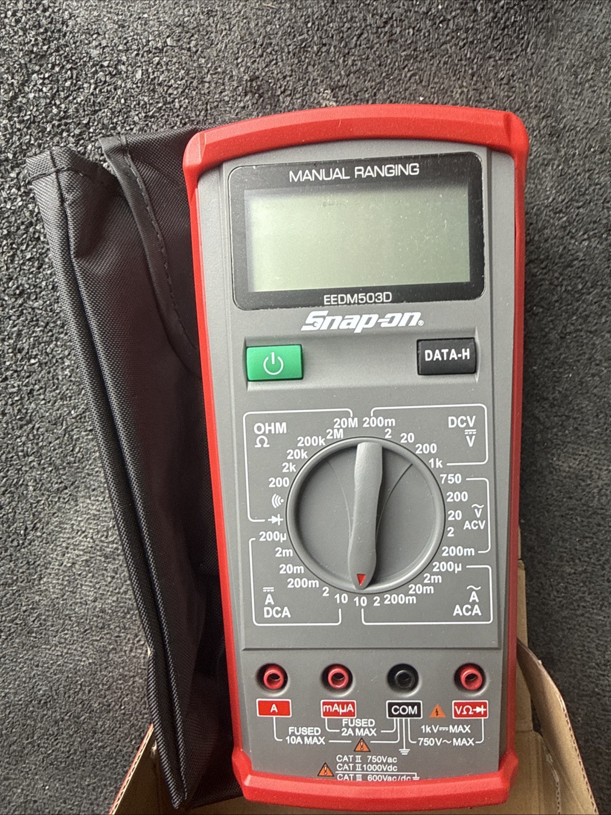 For Snap-on Tools EEDM503D Digital Multimeter CAT III 600V Manual Ranging Test