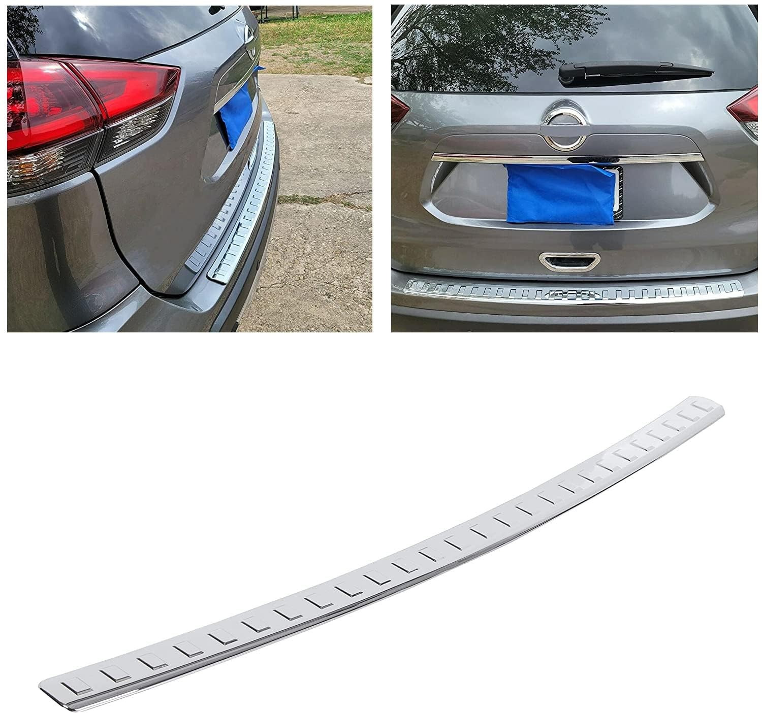 ECOTRIC Rear Bumper Guard Cover Pad Compatible with 20142020 Nissan Rogue 999…
