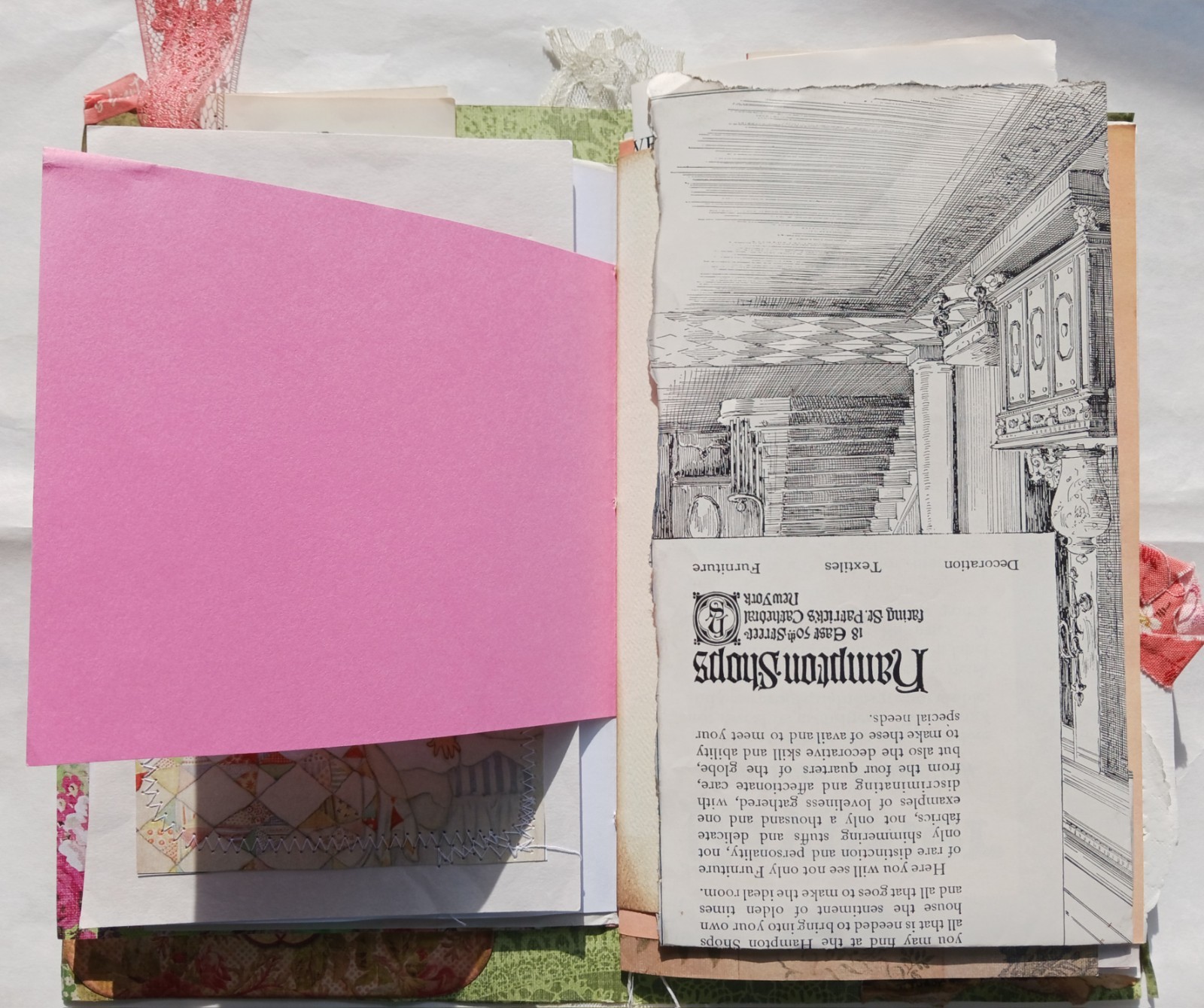Vintage Style Junk Journal Handmade 86 Pages Women Mother Journal