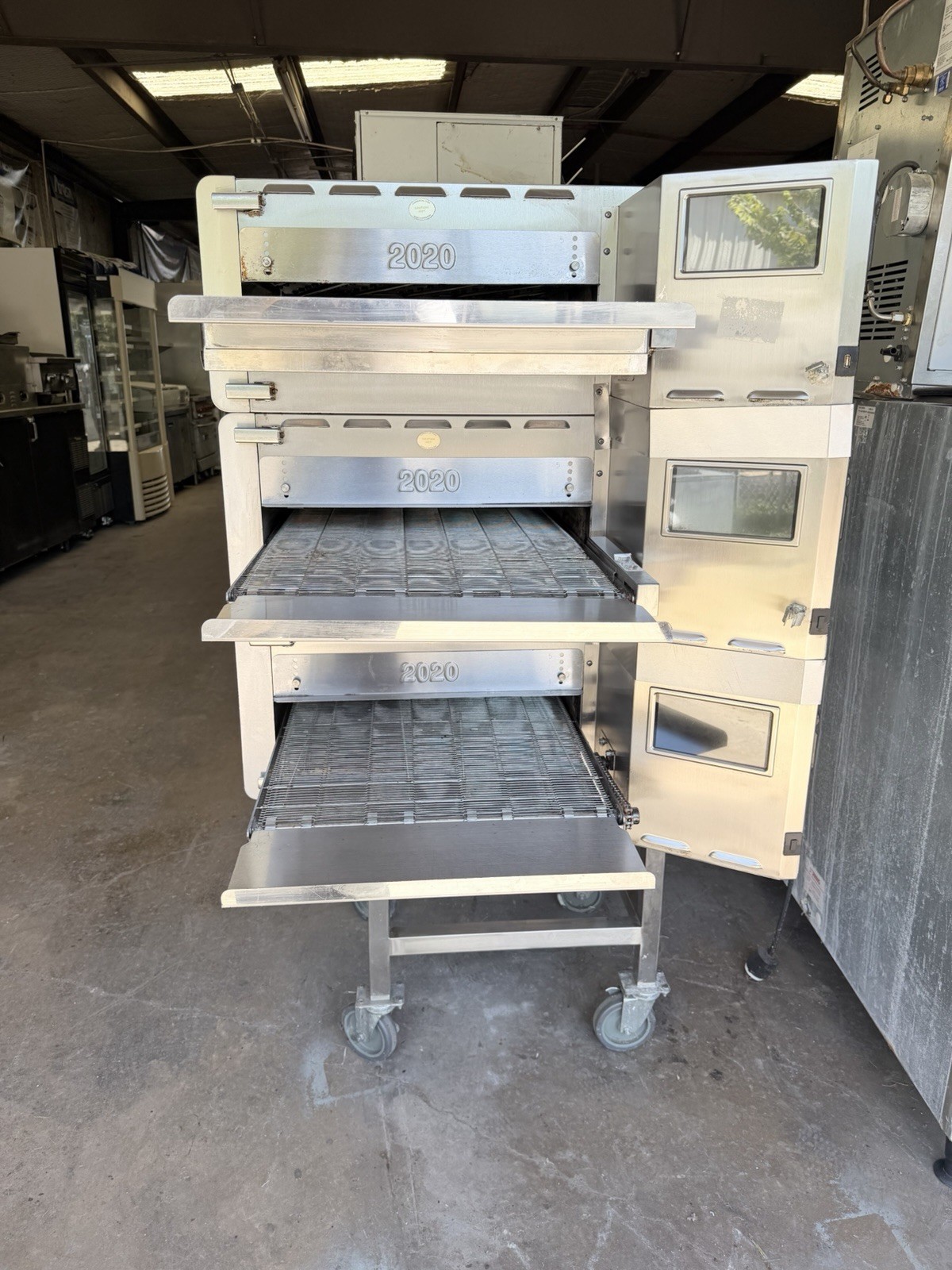 2024 TURBOCHEF HHC2020 TRIPLE STACK ELECTRIC CONVEYOR PIZZA OVEN. WORKS GREAT!