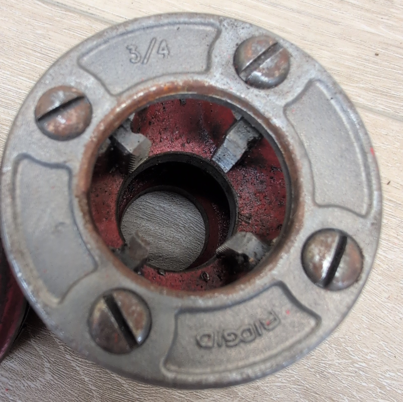 Lot of 3 Ridgid Die Heads For 111-R Pipe Threader 1/2″, 3/4″ & 1″ USA Made