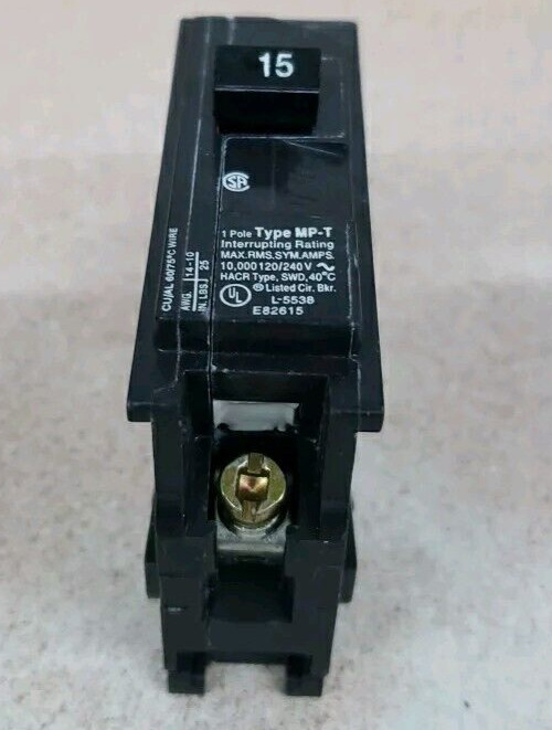 MURRAY MP115 CIRCUIT BREAKER 1 POLE 15 AMPS MP-T 115