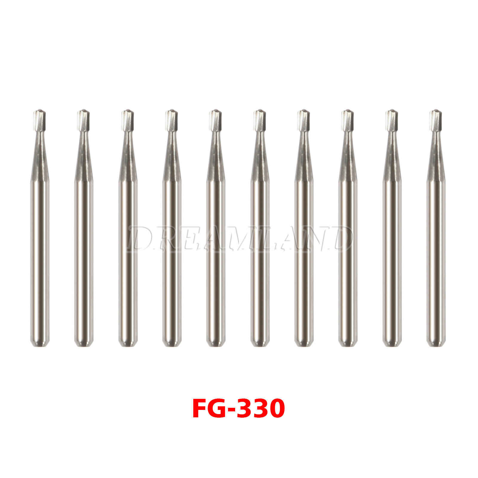 FG330 SANDENT Carbide Burs Friction Grip (100-10) Bur Dental USA