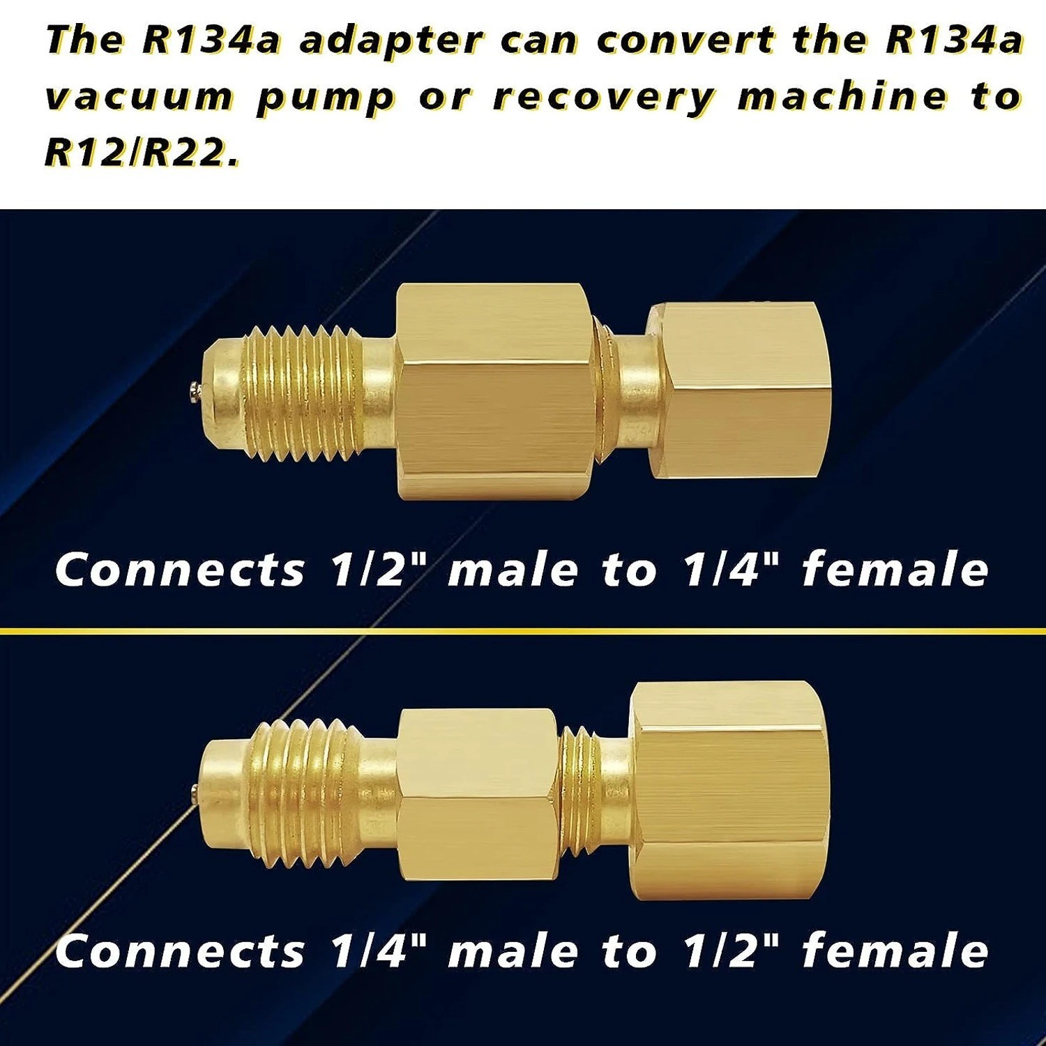 R134A Adapter Fitting Kit ( R134A Self-Sealing, and Single Puncture Can Taps, wi