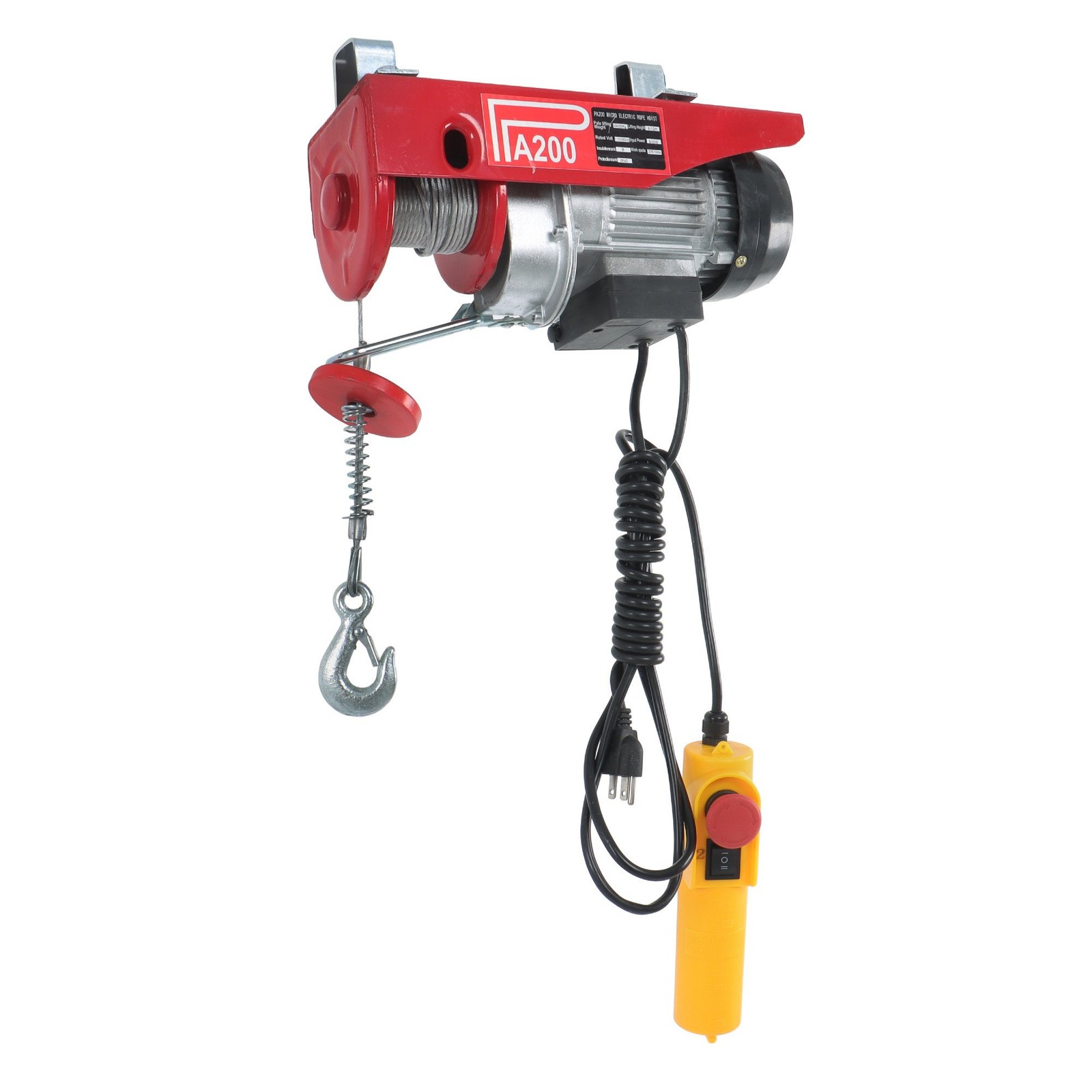 LABLT 440lbs / 200kg 110V Mini Electric Hoist 6.6 ft Wired Remote Control