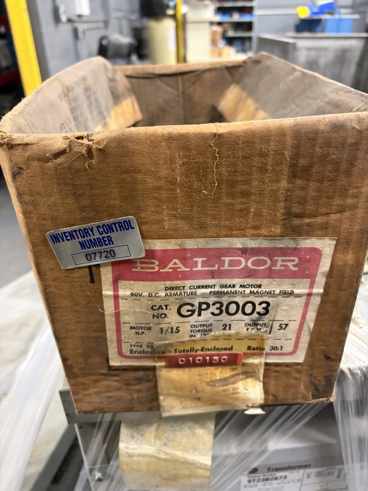 NEW BALDOR GP3003 INDUSTRIAL MOTOR 90VDC 30-BA-0 1/15HP 0.6A