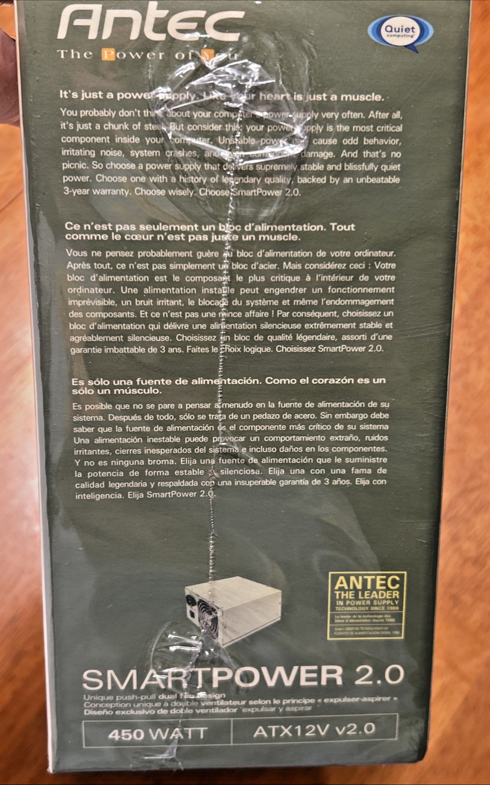 New In Box ANTEC VP450P Power Supply 450W ATX12V v2.0