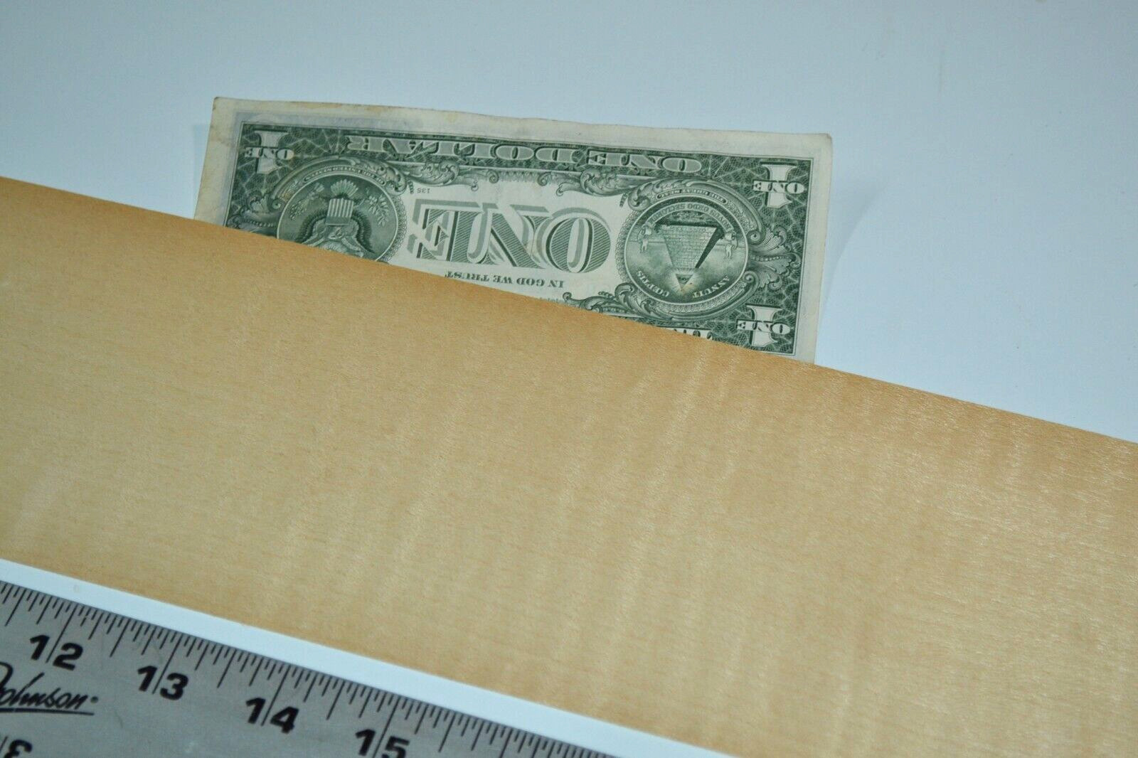 Mild Figured Maple Raw Wood Veneer Sheet 4 x 28 inches 1/42nd 7717-29