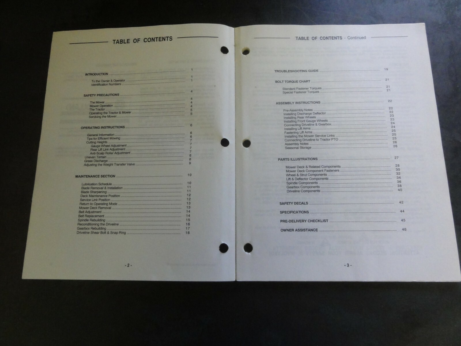 New Holland CM60 & CM72 Commercial Front Mount Rotary Mower Operator’s Manual