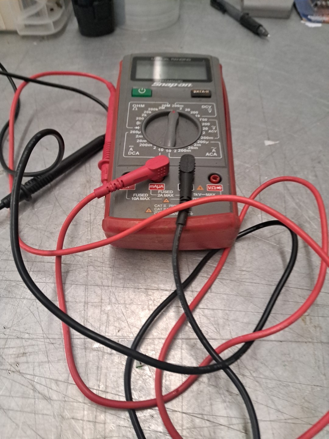 Snap-On EEDM503D Manual Ranging Digital Multimeter parts or repair T5