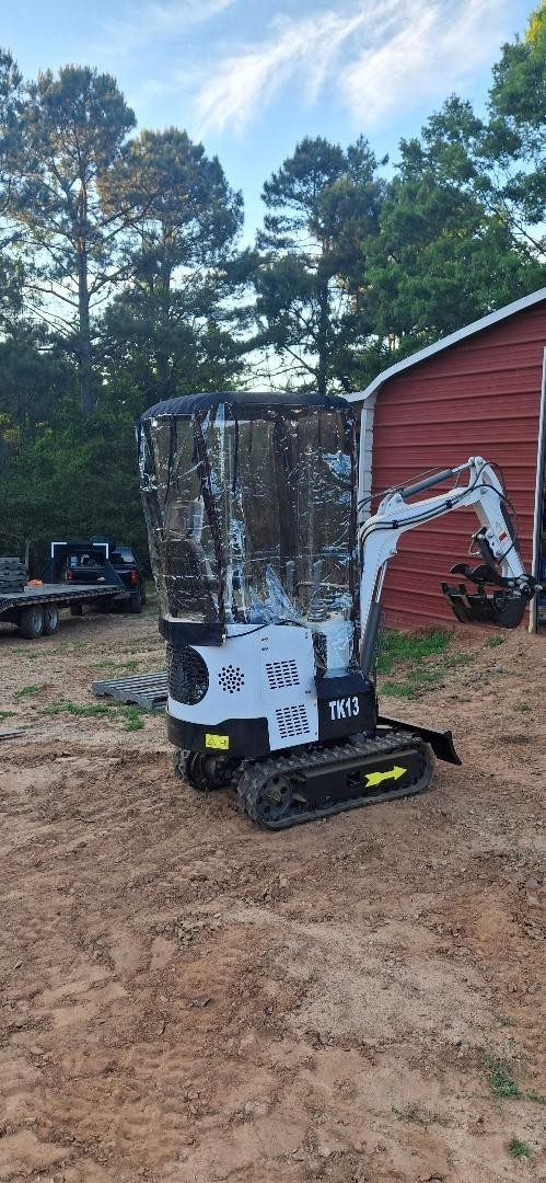 Mini Excavator Cover, Waterproof Small Excavator Cover, Clear Enclosure