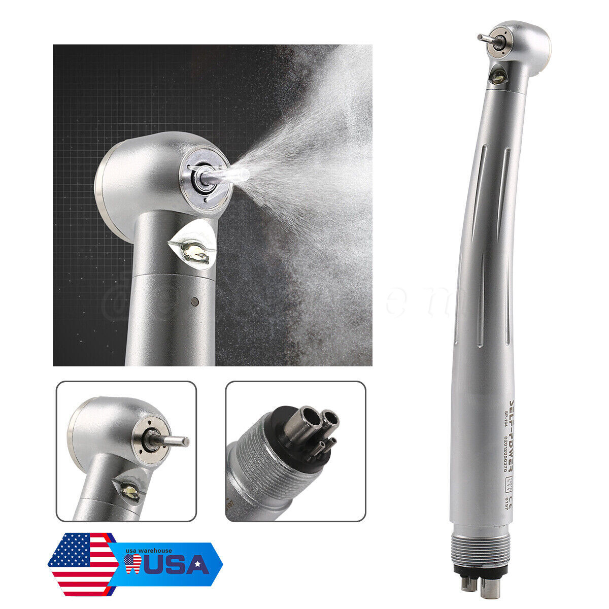 Dental NSK Pana Max LED Self-Power E-generator Fiber Optic High Speed Handpiece