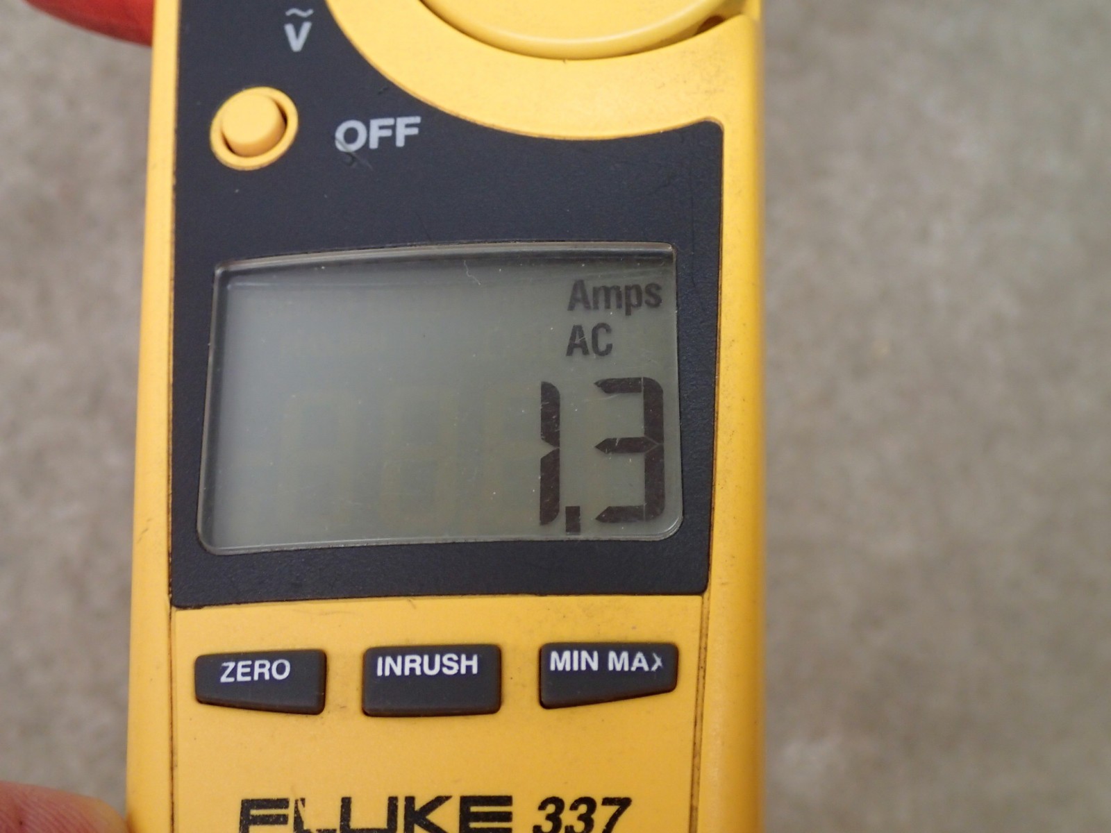 Fluke 337 True RMS Digital Clamp Meter Works but Hertz Out User Item