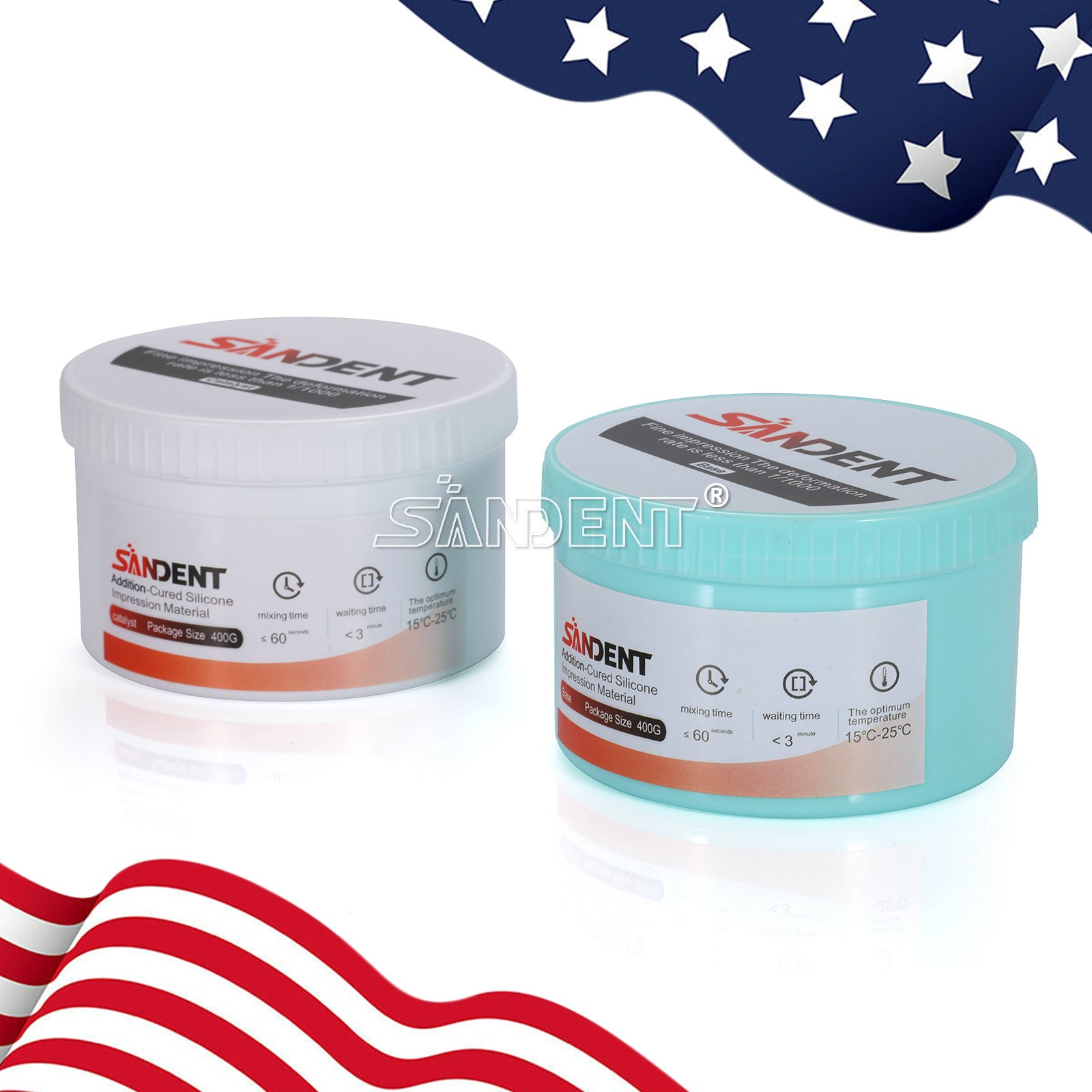 SANDENT Putty Soft Regular Set Base & Catalyst 2/Pk 400G+400G