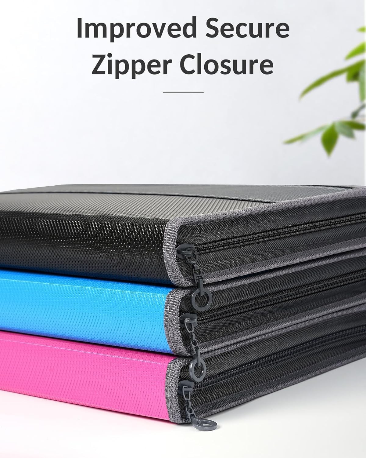 Accordion File Organizer with Zipper 12 Pocket Expanding Folder Document Holder