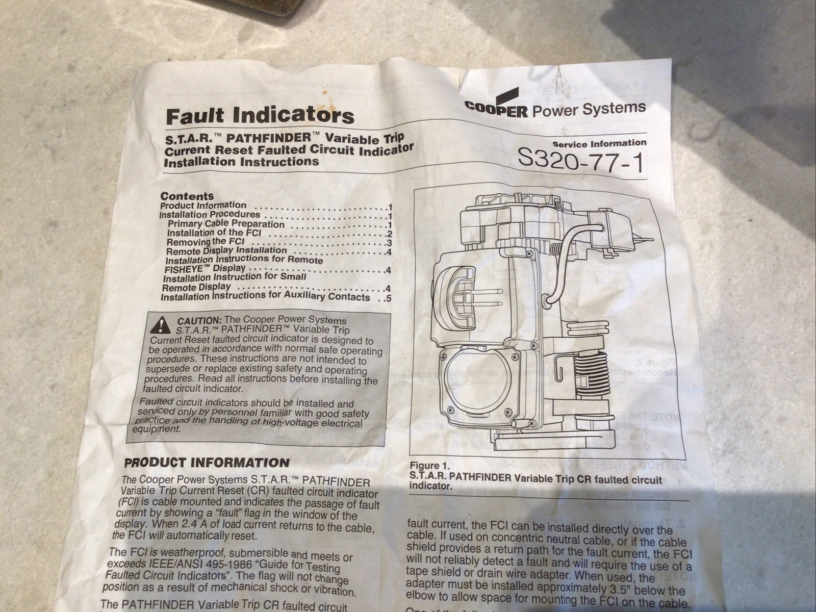 Cooper S.T.A.R. pathfinder variable trip circuit indicator S320-77-1 Pair