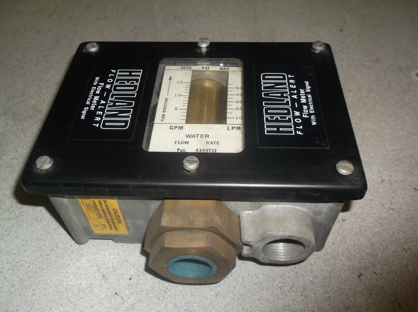 NEW Hedland Flow-Alert Flow Meter w/ Electrical Signal 785315 *FREE SHIPPING*