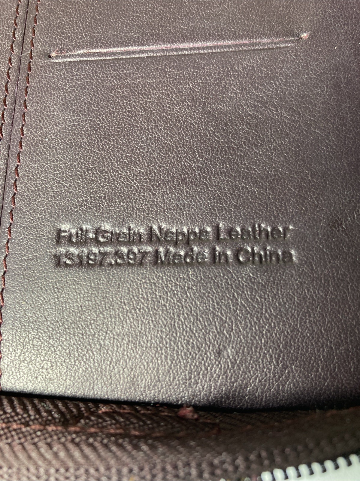 Franklin Quest Compact Burgundy Nappa Leather Zip around Planner 6 Rings