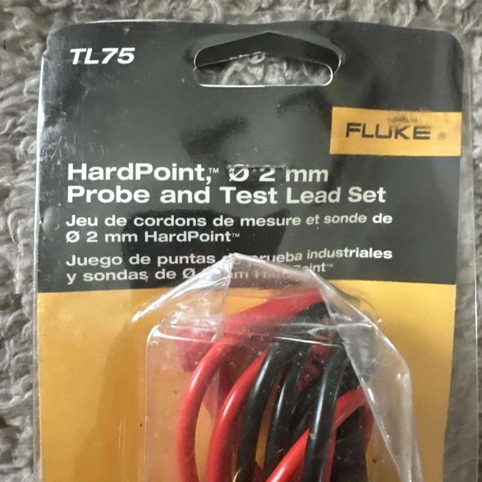 Fluke TL75 Hard point 2 MM Probe & Test Lead Set TL 75 New