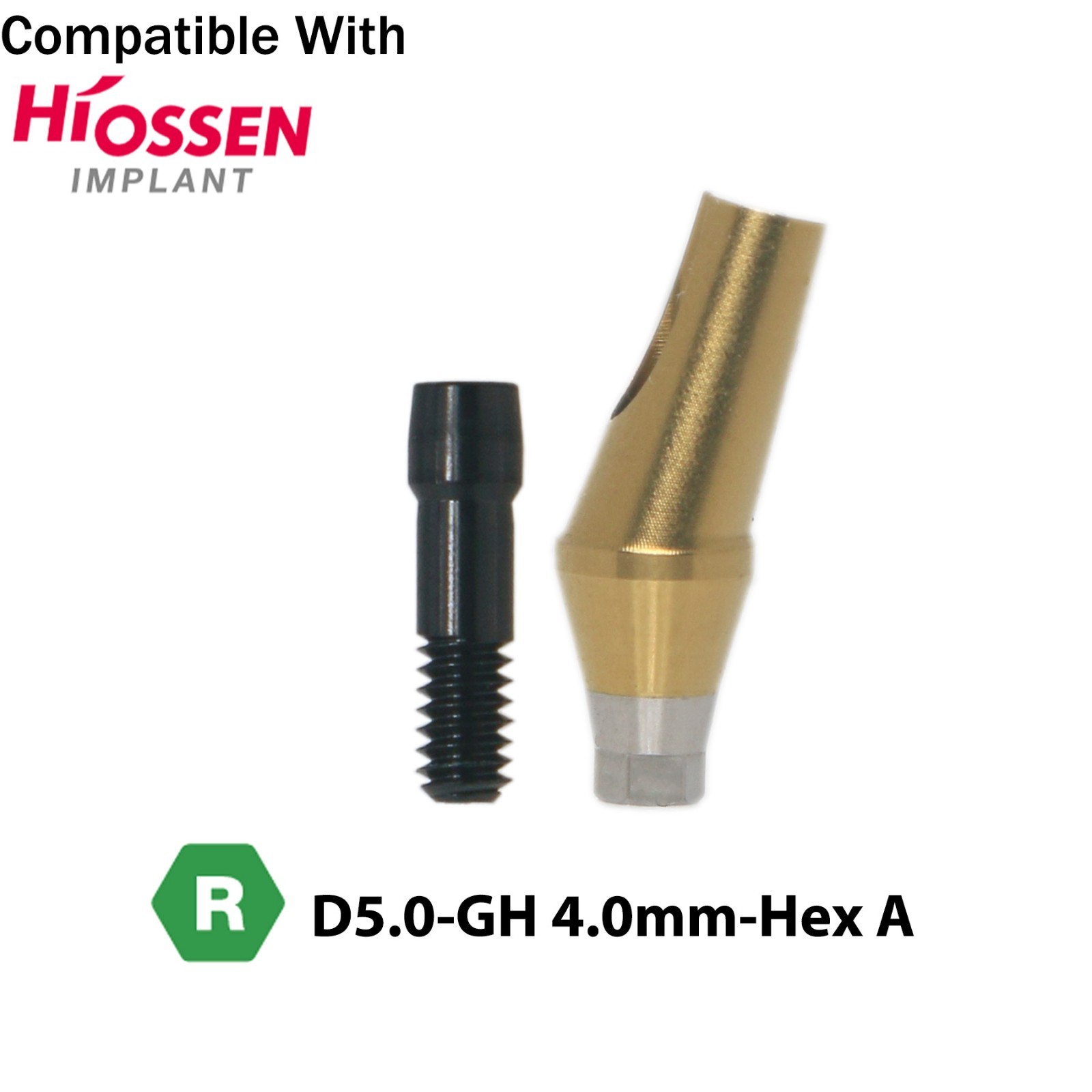 17° Angled Anatomic Abutment Regular Ø5.0mm For Hiossen Osstem Platform Implant