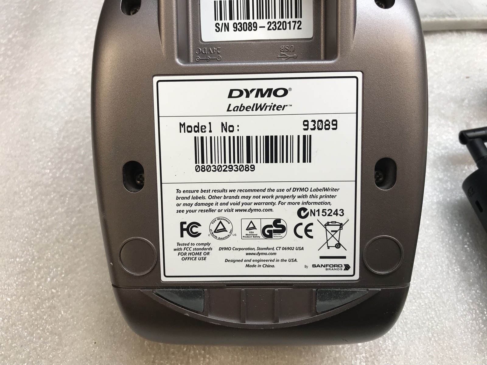 DYMO LabelWriter 400 Thermal Label Printer w/ USB Cable – No Power Adapter