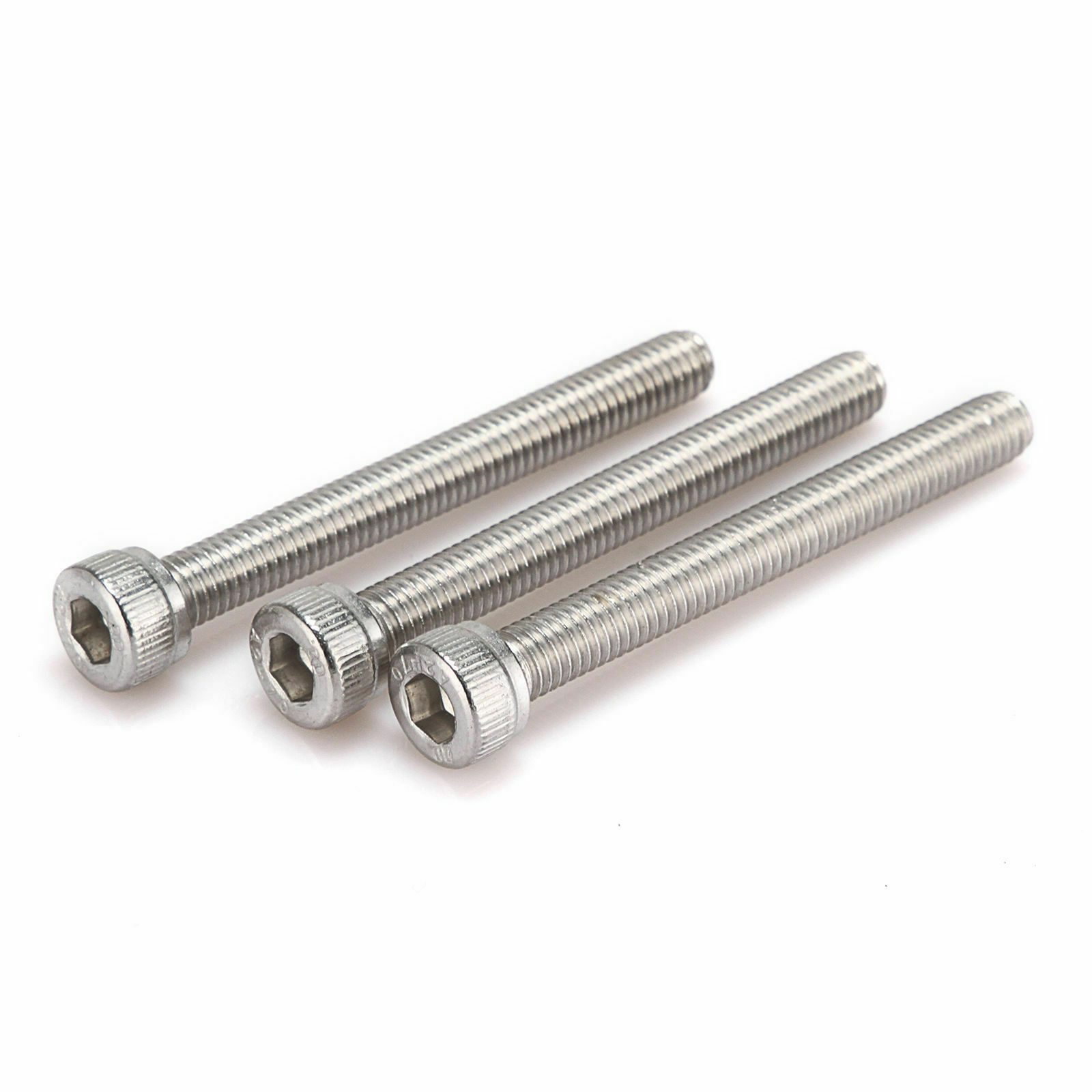 10/25/50/100/500pcs DIN912 M6 Stainless Steel 304 Hex Bolts Socket Cap Screws