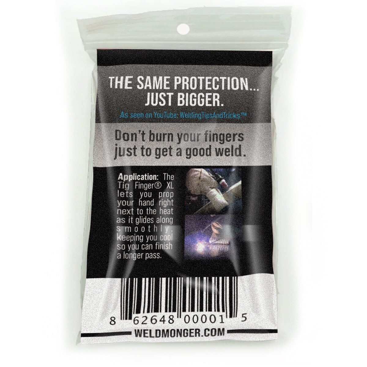 Original Tig Finger XL Weld Monger Welding Glove Heat Shield Cover *FREE SHIP*