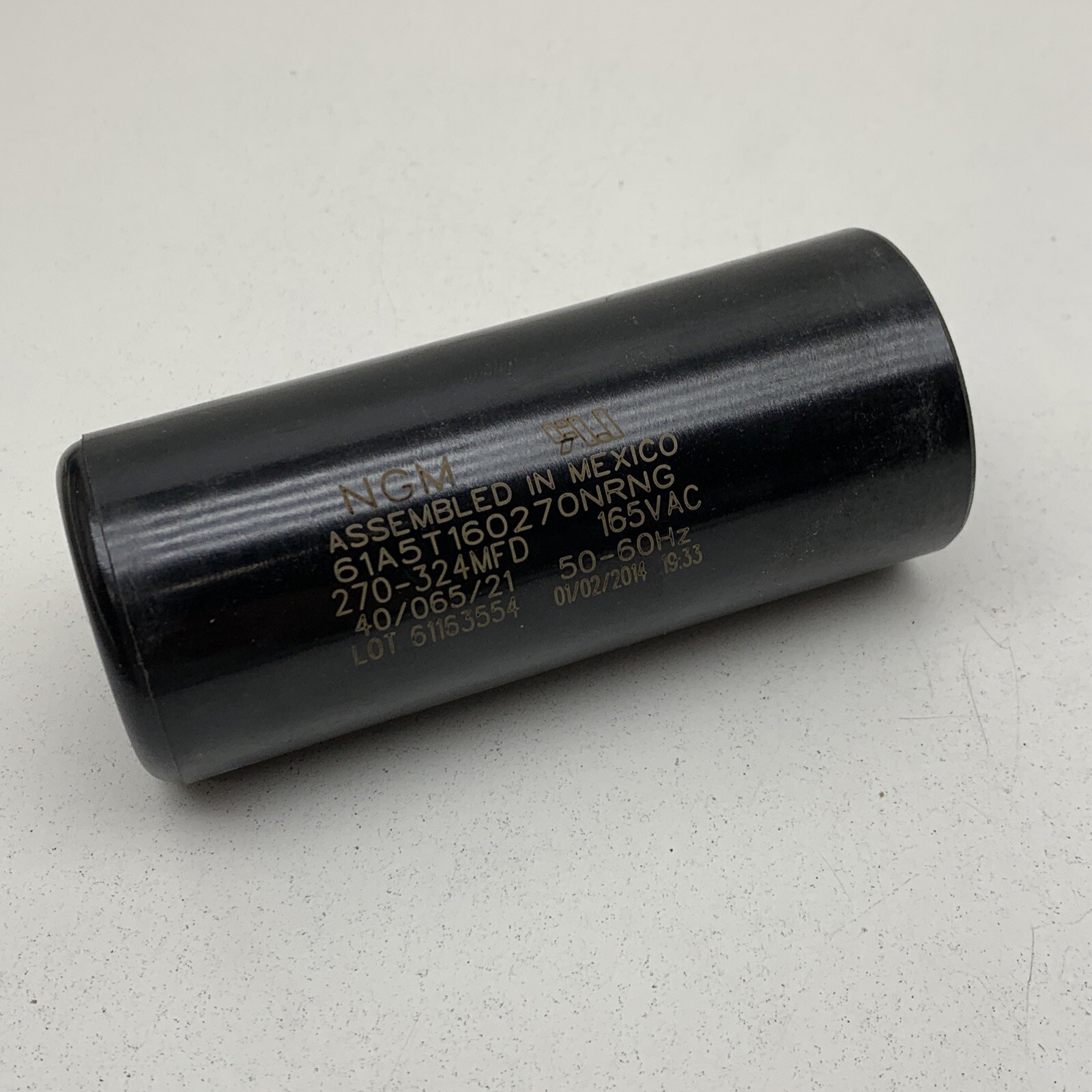 NGM 61A5T160270NRNG Start Capacitor 165VAC 270-324MFD 50/60HZ 40/065/33