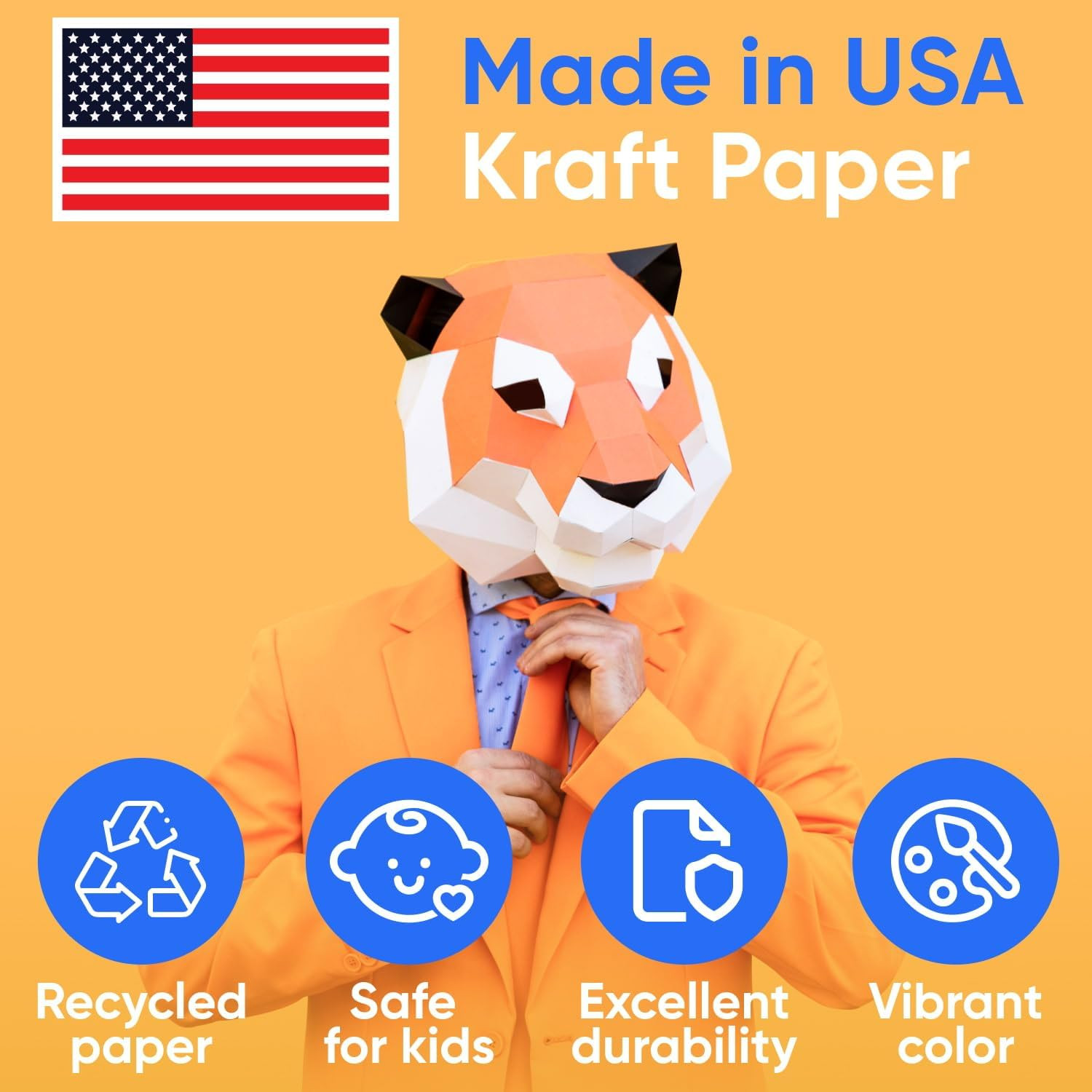 USA Made 24″ X 1200″ Lilac Kraft Paper Roll, 45 Lbs Thickness, American Quality